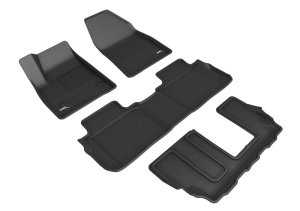 Cadillac XT6 Floor Mats - 3D MAXpider - Kagu - Black - `20-`25 Cadillac XT6 Floor Mats - 3D MAXpider - Kagu - Black - `20-`25